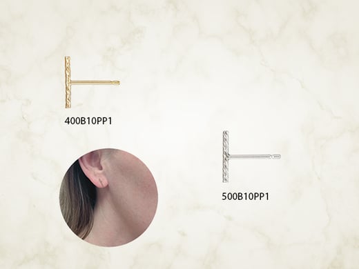 10mm Sparkle Bar Post Earring