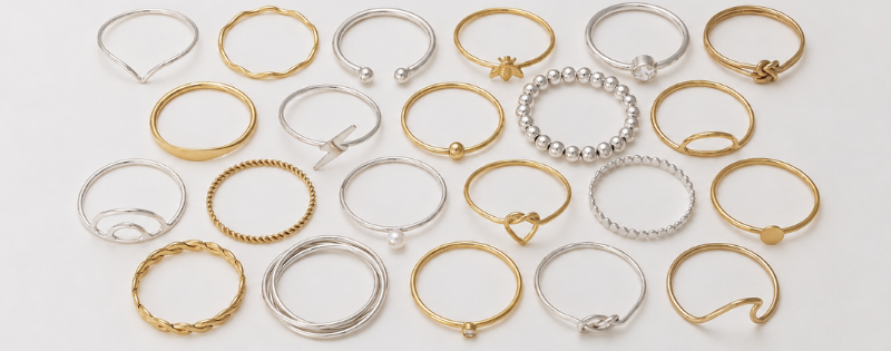 gold filled stacking rings